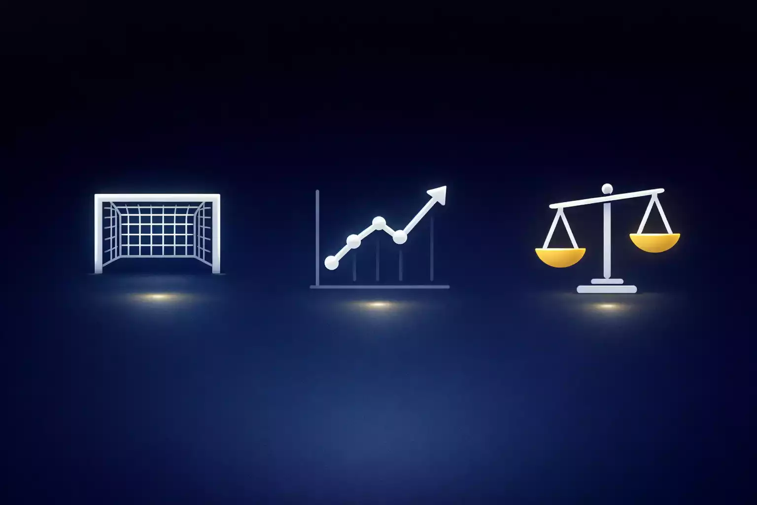 Oversigt over forskellige betting markeder med grafisk visning af 1X2, over/under og handicap muligheder