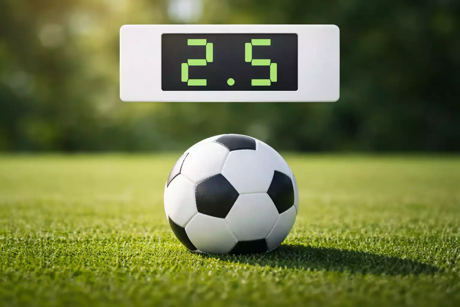 Over/under mål marked i live betting på fodbold